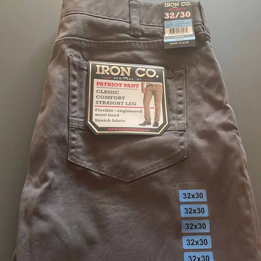 Brand new! Iron Co classic for comfort straight leg pants